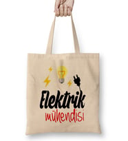 Elektirk Mühendisi Bez Çanta Uzun Saplı