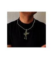 Gitar Kolye Paslanmaz Çelik (Gümüş)