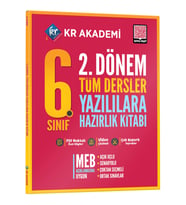 6. Sınıf 2. Dönem Tüm Dersler Yazılılara Hazırlık Kitabı KR Akademi Yayınları