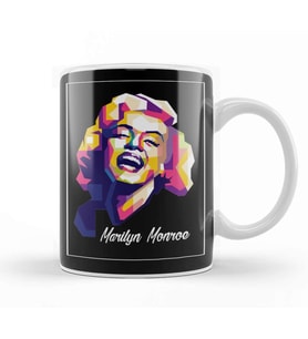 Marilyn Moonroe Kupa Bardak Porselen