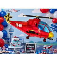 Helikopter Folyo Balon 89x52 CM Doğum Günü Parti Dekorasyon Süsü