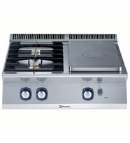 Electrolux Professional Ateşli Ocak, Her Brulör 5,5 Kw, Derinlik 730 Mm - 800 Mm E7STGH3000