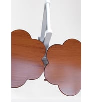 Zigon Çanta 90103 Sehpa Papatya Model 2li Takım Ahşap MDF Ceviz Renk Uyum El Yapı