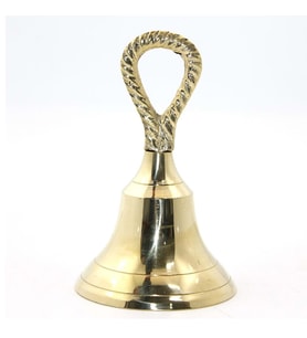 Pirinç Okul El Çanı 11 cm (Çok Renkli)