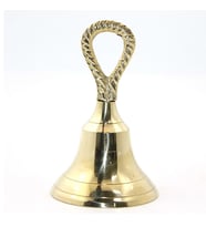Pirinç Okul El Çanı 11 cm (Çok Renkli)