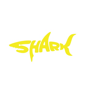 Shark Köpek Balığı Sticker 17x17 Cm Sarı