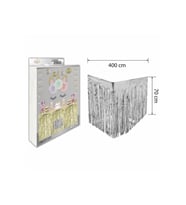 Lüks Masa Eteği Gümüş 70*300 Cm M146