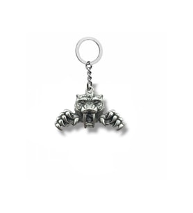 Funky Tiger – Renkli Stil Sahibi Kaplan Figürlü Unisex Metal Anahtarlık