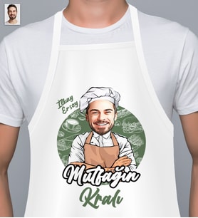 Kişiye Özel Mutfağın Kralı & Karikatür Mutfak Önlüğü