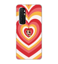 Xiaomi Mi Note 10 LITE Uyumlu Powerpuff Blossom Tasarımlı Şeffaf Telefon Kılıfı