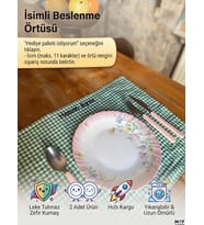 MavDesign İsim Nakışlı Beslenme Örtüsü