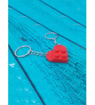Seninle Anlam Bulurum Lego Dizayn Kalp Anahtarlık 2'li