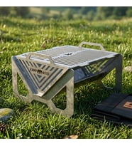 Kamp Ayısı® Grillblock™ Katlanır Paslanmaz Çelik Izgaralı Mangal