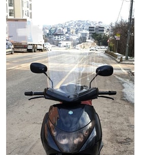 MOTOCAM Piaggio Beverly 250 Ön Cam 2005-2007 Model 53cm Şeffaf Renkli 4mm UZUN