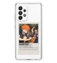 Samsung Galaxy A32 Uyumlu Haikyuu!! Poster Tasarımlı Şeffaf Telefon Kılıfı