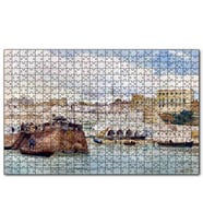 Cakapuzzle Fas Tanca Limanı Tablo 1894 Puzzle Yapboz MDF (Ahşap) (120 Parça)