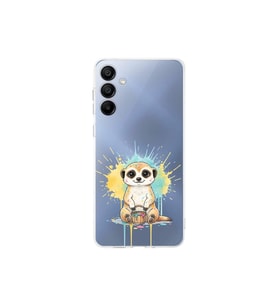 Samsung Galaxy A16 ile Uyumlu Splash Mirket Tasarımlı Şeffaf Silikon Kılıf