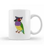 Gouldian Finch Wizard 01 Kupa Bardak Porselen
