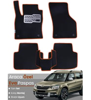 SKODA YETİ (2009-2017) Uyumlu EVA Paspas Tam Set–Oto Paspas,Araca Özel,Kolay Montaj