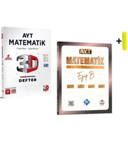 Eyüp B. AYT Matematik Video Defter Soru Bankası Seti 3D - KR Akademi Yayınları