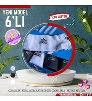 6'lı Çorap Adidas (Beyaz)