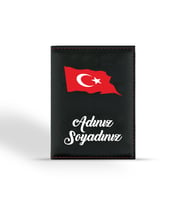 Ruhsat Kabı Kişiye Özel Türk Bayraklı