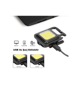 Mini Led Anahtarlık El Feneri Flash Mıknatıslı Su Geçirmez Şişe Açaçaklı