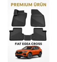 Fiat Egea Cross Uyumlu 3D Oto Paspas Premium