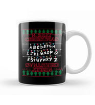 Stranger Things Merry Christmas Lights Knit Kupa Bardak Porselen