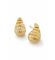 Exclusive Seri Zirkon Taşlı Gold Renk Ünlü Marka Model Kararma Yapmayan Kadın Şık Küpe