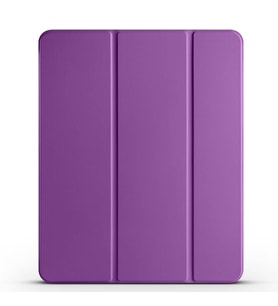 Apple iPad Air 13 2025 M3 Uyumlu Zore Smart Cover Kalem Bölmeli Standlı 1-1 Kılıf (Mor)