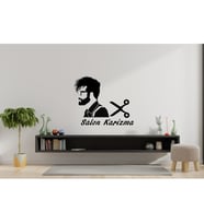 Erkek Kuaförlerine Özel Ahşap Tablo