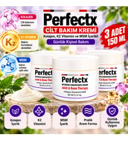 Perfectx Kolajen K2 Vitamini ve MSM İçerikli Cilt Bakım Kremi x3