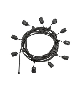 CATA CT-7069 IP65 Su Geçirmez Dış Mekan Sarmaşık Lamba 5 Metre 5 Duylu E27 Bahçe ve Teras Aydınlatma Kablosu