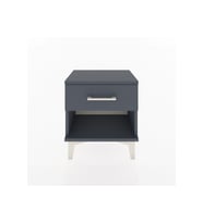 Arges Komodin Tek Çekmeceli 44x30x48 Antrasit-Antrasit
