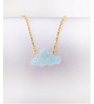 BULUT OPAL 925 AYAR GÜMÜŞ KOLYE