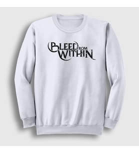 Presmono Unisex Beyaz Logo Bleed From Within Sweatshirt 522222tt (Beyaz)
