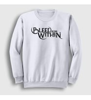 Presmono Unisex Beyaz Logo Bleed From Within Sweatshirt 522222tt (Beyaz)