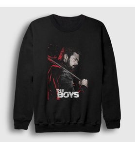 Presmono Unisex Siyah Crowbar Billy Butcher The Boys Sweatshirt 457988tt