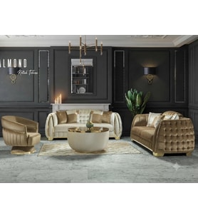 NİVEMESHOME ALMOND KOLTUK TAKIMI