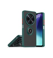Durukar® Realme C75 4G Kılıf Montreal Yüzüklü Silikon Kapak - Yeşil