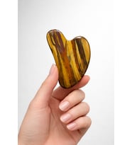Kaplangözü Doğal Taş Gua Sha Kalp Kesim Yüz Masaj Aleti