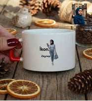Kişiye Özel Karikatürlü İkon Lüks Fincan Doğum Günü Hediyesi