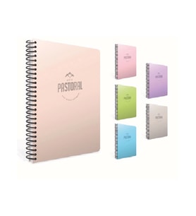 GIPTA PASTORAL SPİRALLİ PP.KAPAK A6 80YP. ÇİZGİLİ DEFTER