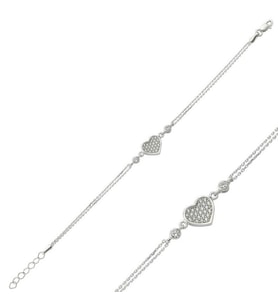 KALP 925 AYAR GÜMÜŞ BİLEKLİK (Karışık)