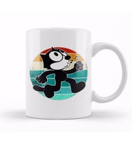 Felix The Cat Retro Kupa Bardak Porselen