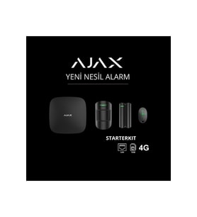 AJAX Starterkit 4G Alarm Seti Siyah