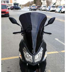 MOTOCAM SYM JET 14 125 Ön Cam 2017-2026 Model 74cm Siyah Renkli 4mm UZUN