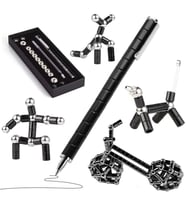 Metal Dönüştürülebilir Fidget Magnetic Pen  Stres Azaltıcı Masa Oyuncağı
