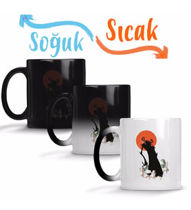 Aku Samurai Jack Sihirli Kupa Bardak Porselen